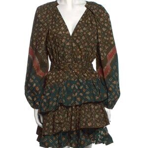 Ulla Johnson Short Military Green Dress - Size 4